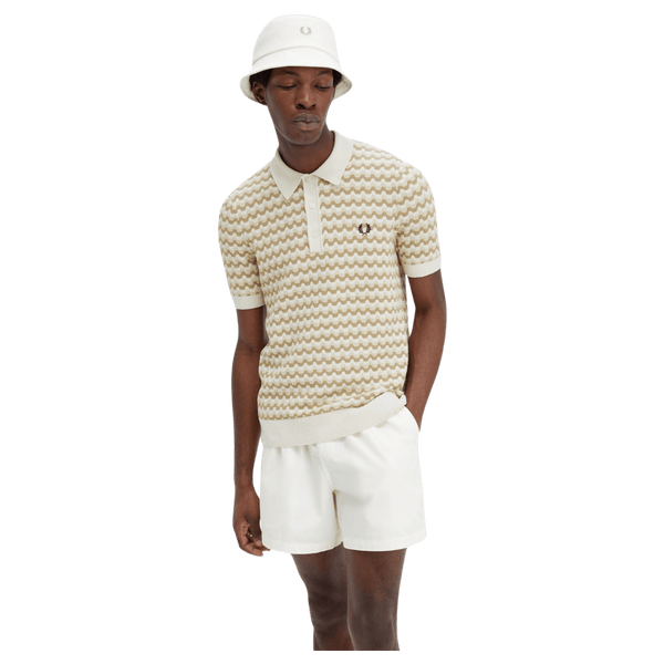 Fred Perry Boucle Jacquard Polo Shirt
