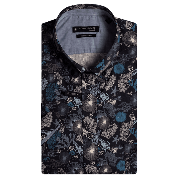 Giordano Ocean Print Short Sleeve Shirt