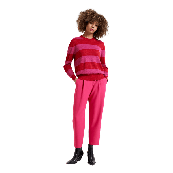 Great Plains Sparkle Stripe Knit Crew Neck Jumper