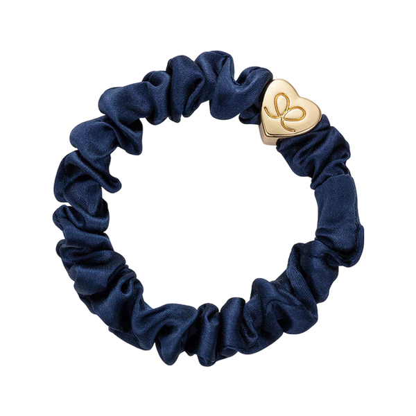 byEloise Gold Heart Silk Scrunchie