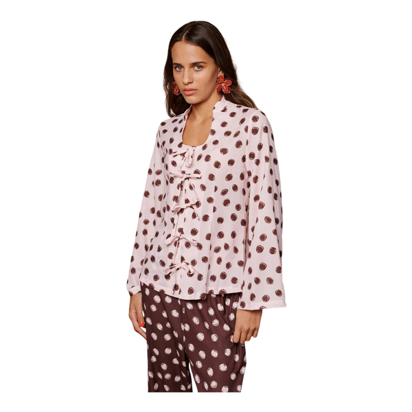 Sister Jane Illume Spot Pyjama Tie Top