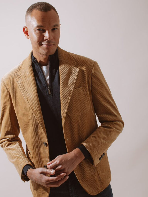 William David Bergholt 3 Button Cord Jacket