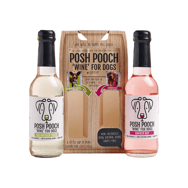 Woof & Brew Posh Pooch Rose Dog Wine Duo Pack