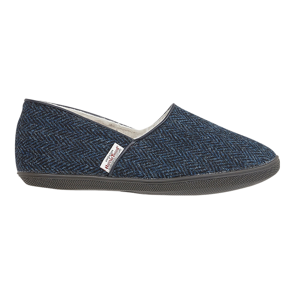 Draper of Glastonbury Trevor Harris Tweed Sheepskin Slippers