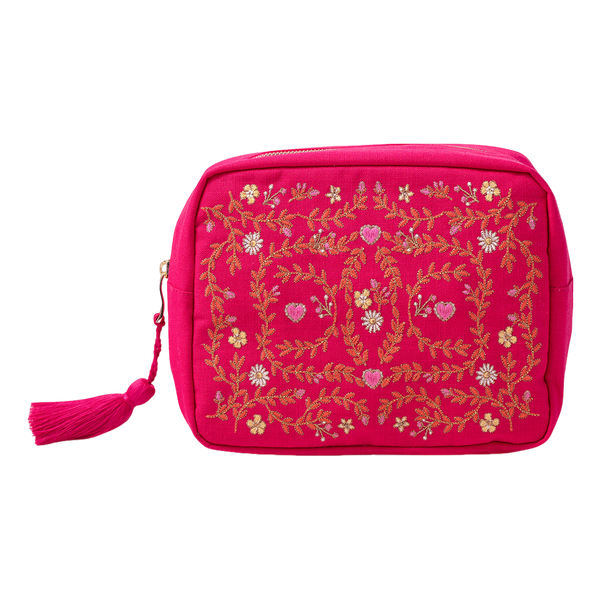Elizabeth Scarlett Mediterranean Garden Cotton Wash Bag