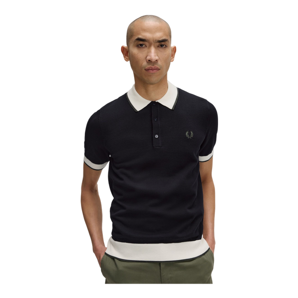Fred Perry Contrast Tipped Knitted Shirt