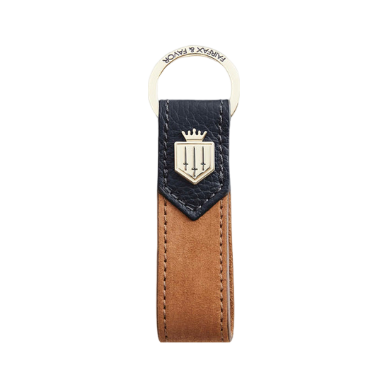 Fairfax & Favor Suede Leather Key Ring