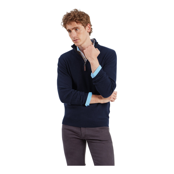 Schoffel Lewis Lambswool 1/4 Zip Jumper