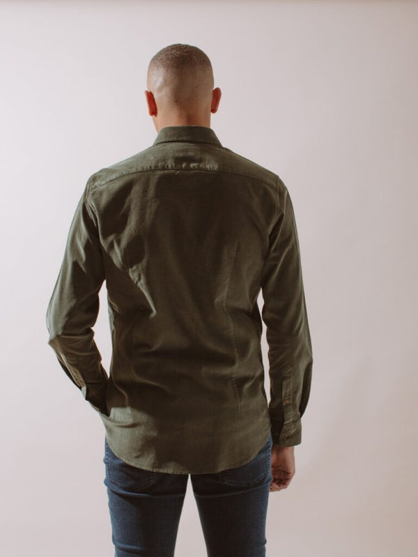 William David Southwold Button Down Corduroy Shirt