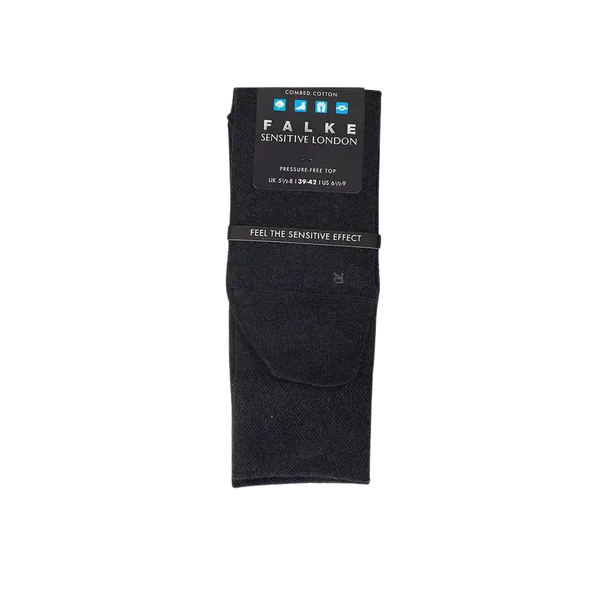 Falke London Sensitive Socks in Charcoal