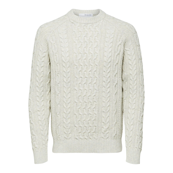 Selected Cable Crew Neck for Men