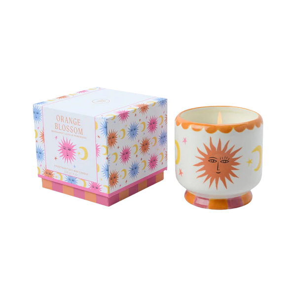 Paddywax Adopo 8oz Sun Ceramic Candle - Orange Blossom