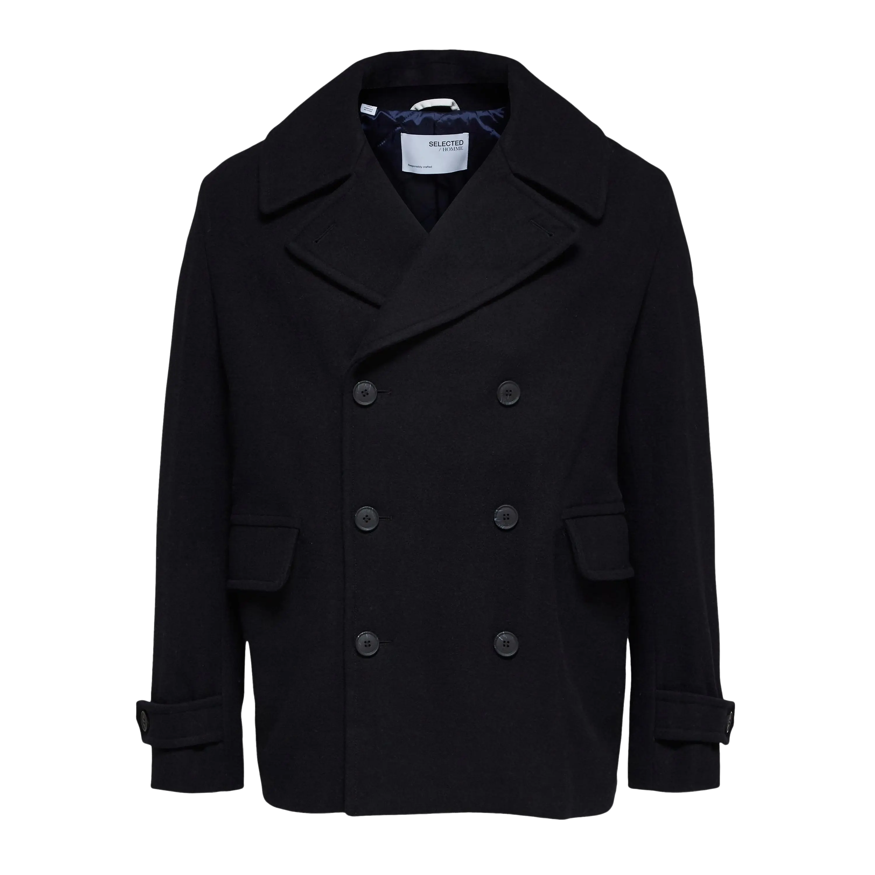 Selected homme peacoat best sale