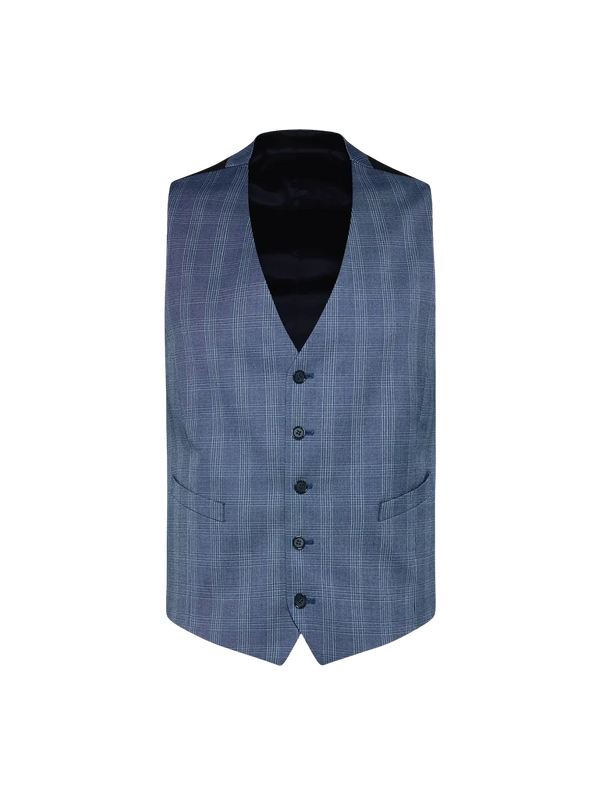 Digel Nicolo Check Suit Waistcoat for Men