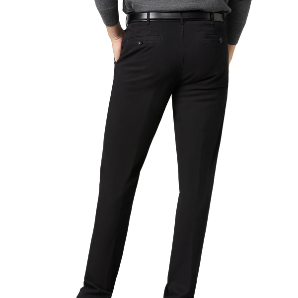 Meyer Roma Soft Cotton Chino In Black