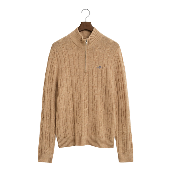 GANT Lambswool Cable Half Zip
