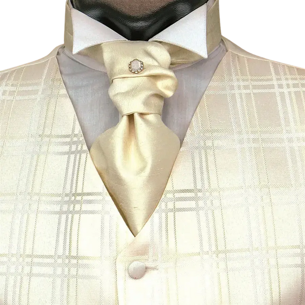 Fancy Waistcoat in Cream Check