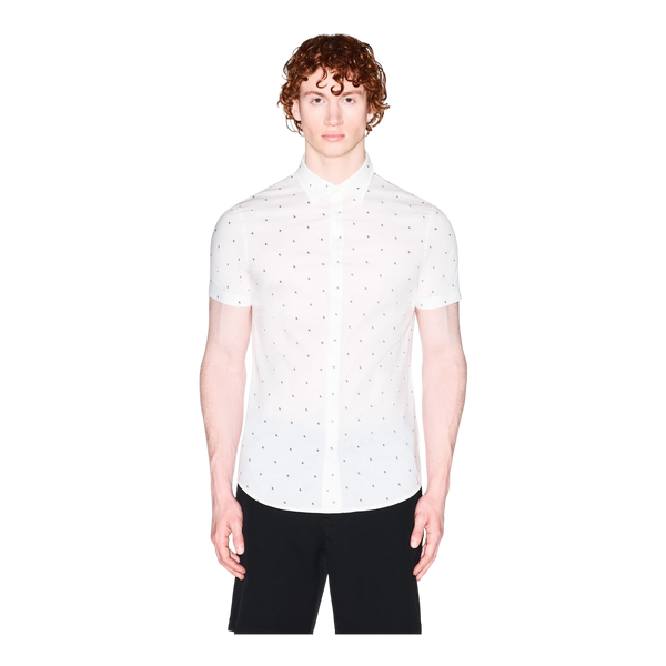 Armani Exchange All Over Print Short Sleeve Shirt