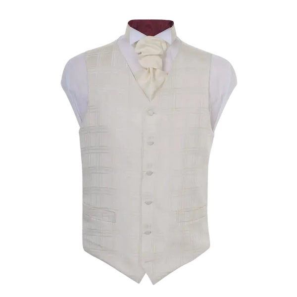 Fancy Waistcoat in Cream Check