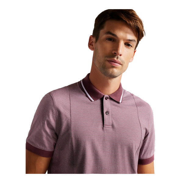Ted Baker Taigaa Striped Paneled Polo Shirt for Men