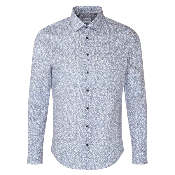 Seidensticker Long Sleeve Tailored Fit Printed Shirt