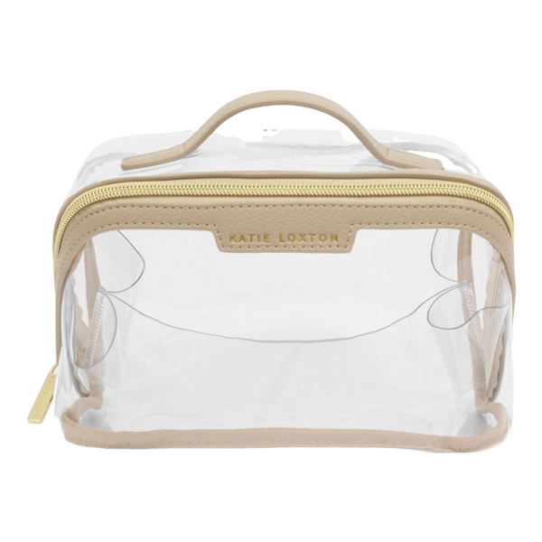 Katie Loxton Clear Make Up Bag And Wash Bag - Medium