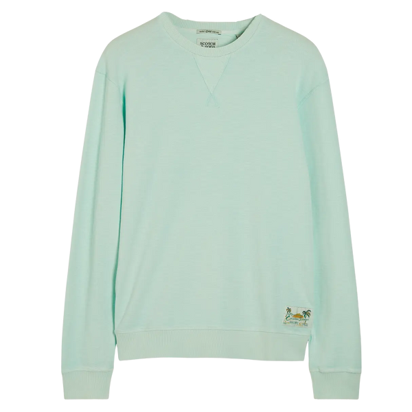 Scotch & Soda Garment Dye Structured Sweatshirt for Men
