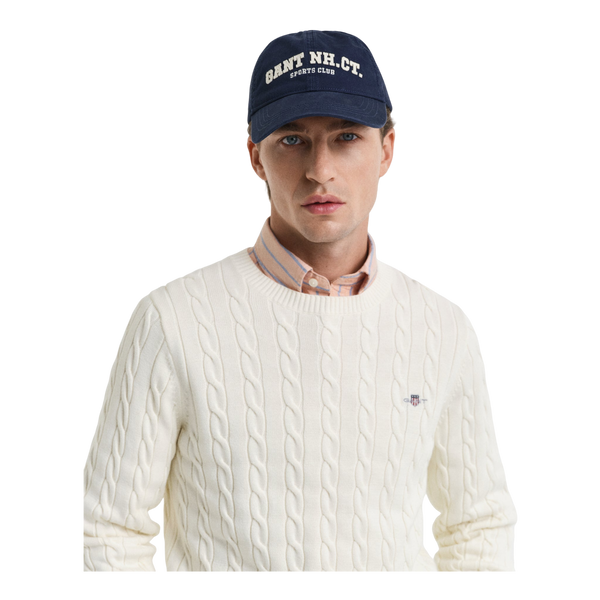 GANT Cotton Cable Knit Crew Neck
