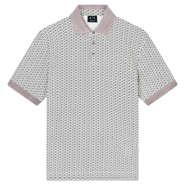 Armani Exchange Short Sleeve Ax Logo Polo Shirt