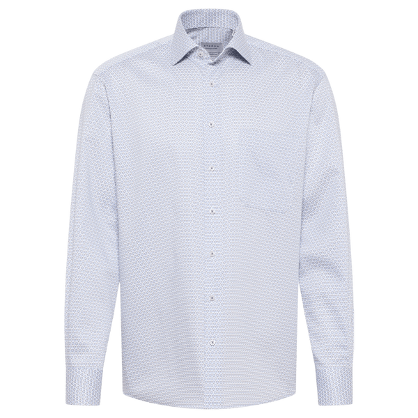 Eterna Comfort Fit Print Long Sleeve Formal Shirt for Men
