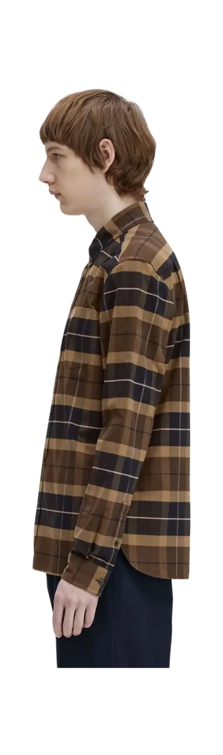 Fred Perry Brushed Tartan Long Sleeve Shirt