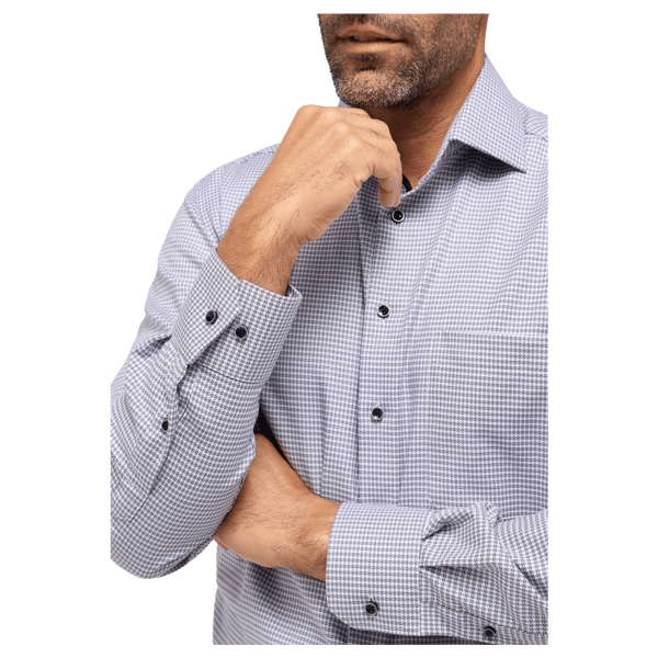 Eterna Long Sleeve Print Formal Shirt for Men