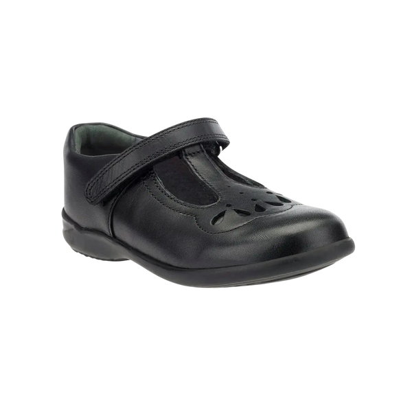 Poppy School Shoes for Girls in Black