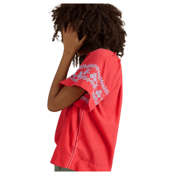 White Stuff Anna Cotton Embroidered Top