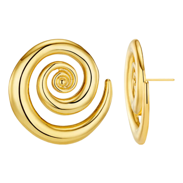 Orelia Jewellery Statement Spiral Stud Earrings