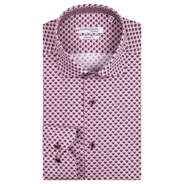 Giordano Graphic Rainbow Print Long Sleeve Shirt