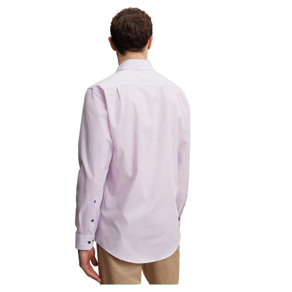 Seidensticker Long Sleeve Regular Fit Stripe Shirt With Trim for Men