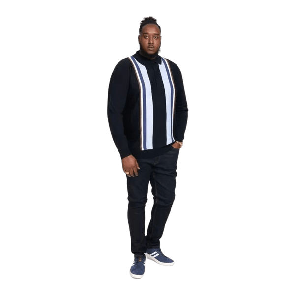 Duke Darley Long Sleeve Knitted Polo Shirt