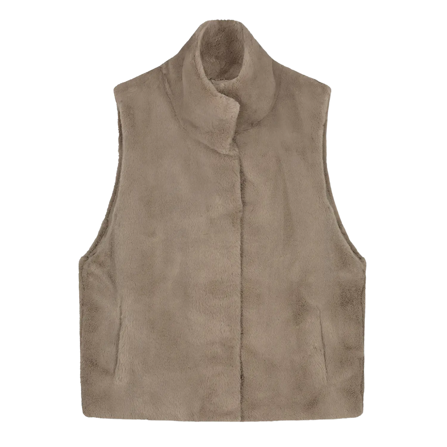 Short faux 2025 fur vest