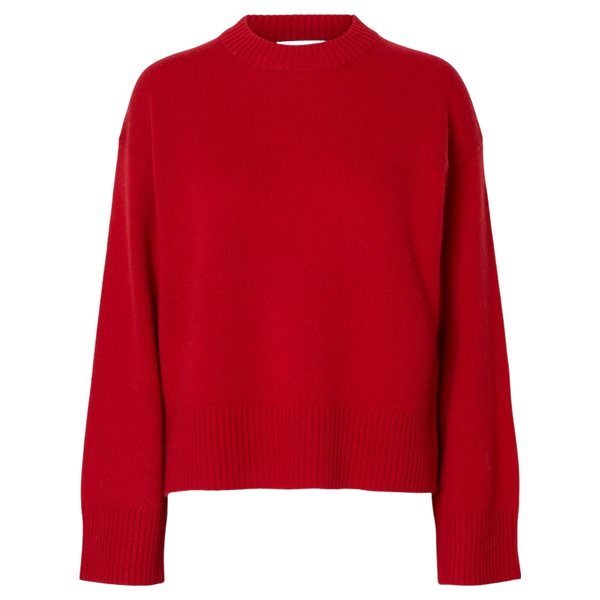 Selected Slfcille Ls Knit O-neck