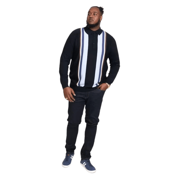 Duke Darley Long Sleeve Knitted Polo Shirt