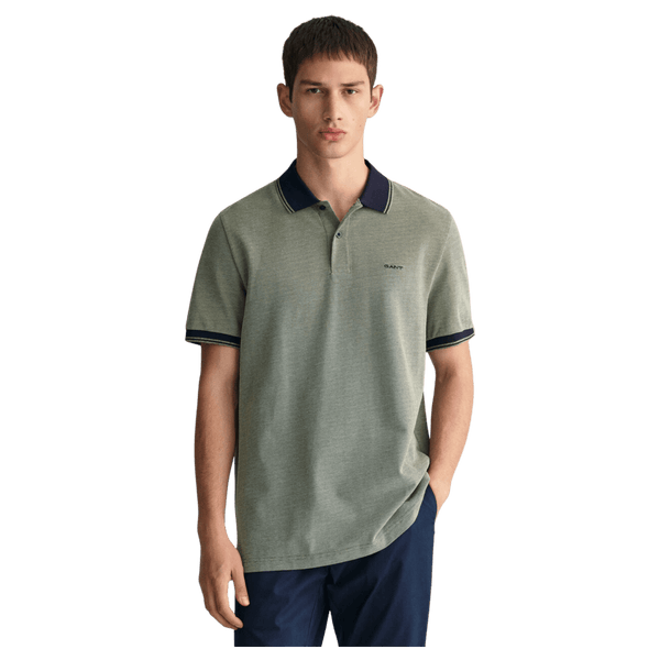 GANT Oxford Short Sleeve Pique Polo Shirt