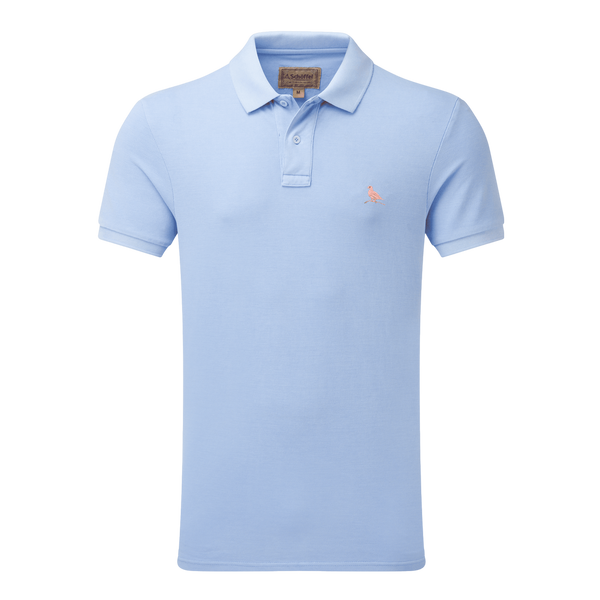 Schoffel St Ives Garment Dyed Short Sleeve Polo Shirt