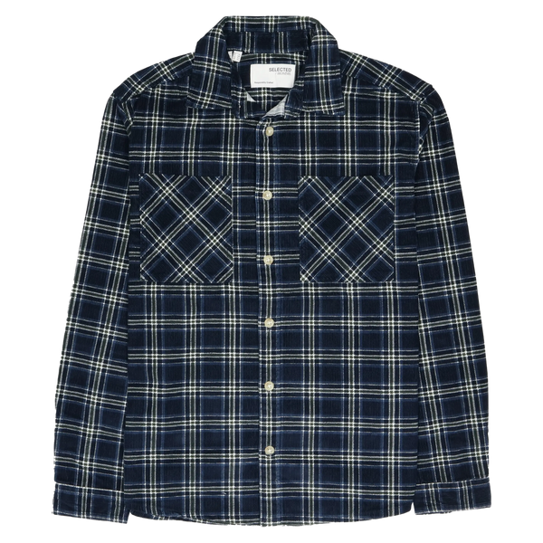 Selected Finn Long Sleeve Cord Overshirt