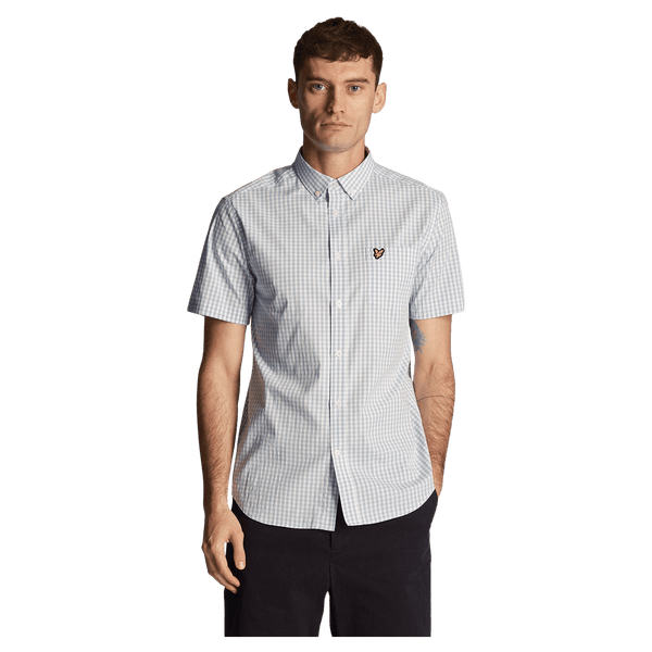 Lyle & Scott Short Sleeve Slim Fit Gingham Shirt