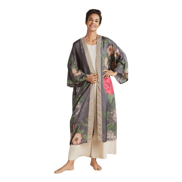 Powder Hedgerow Kimono Gown