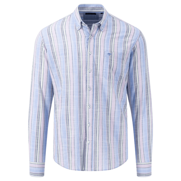 Fynch-Hatton Sporty Slub Long Sleeve Shirt for Men