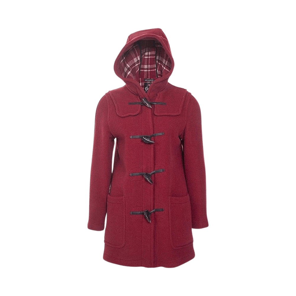 Gloverall Duffle Coat For Women In Cranberry Coes