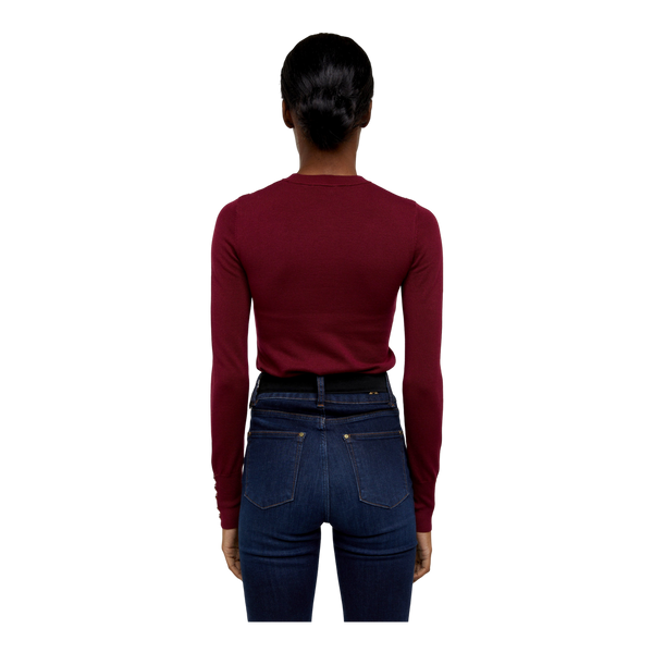 Holland Cooper Buttoned Knit Crew Neck