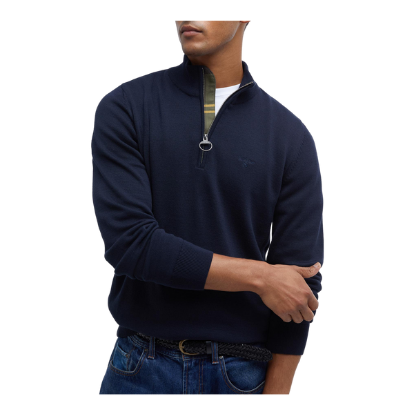 Barbour Cotton Half Zip Knitted Jumper
